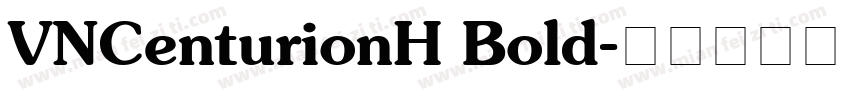 VNCenturionH Bold字体转换